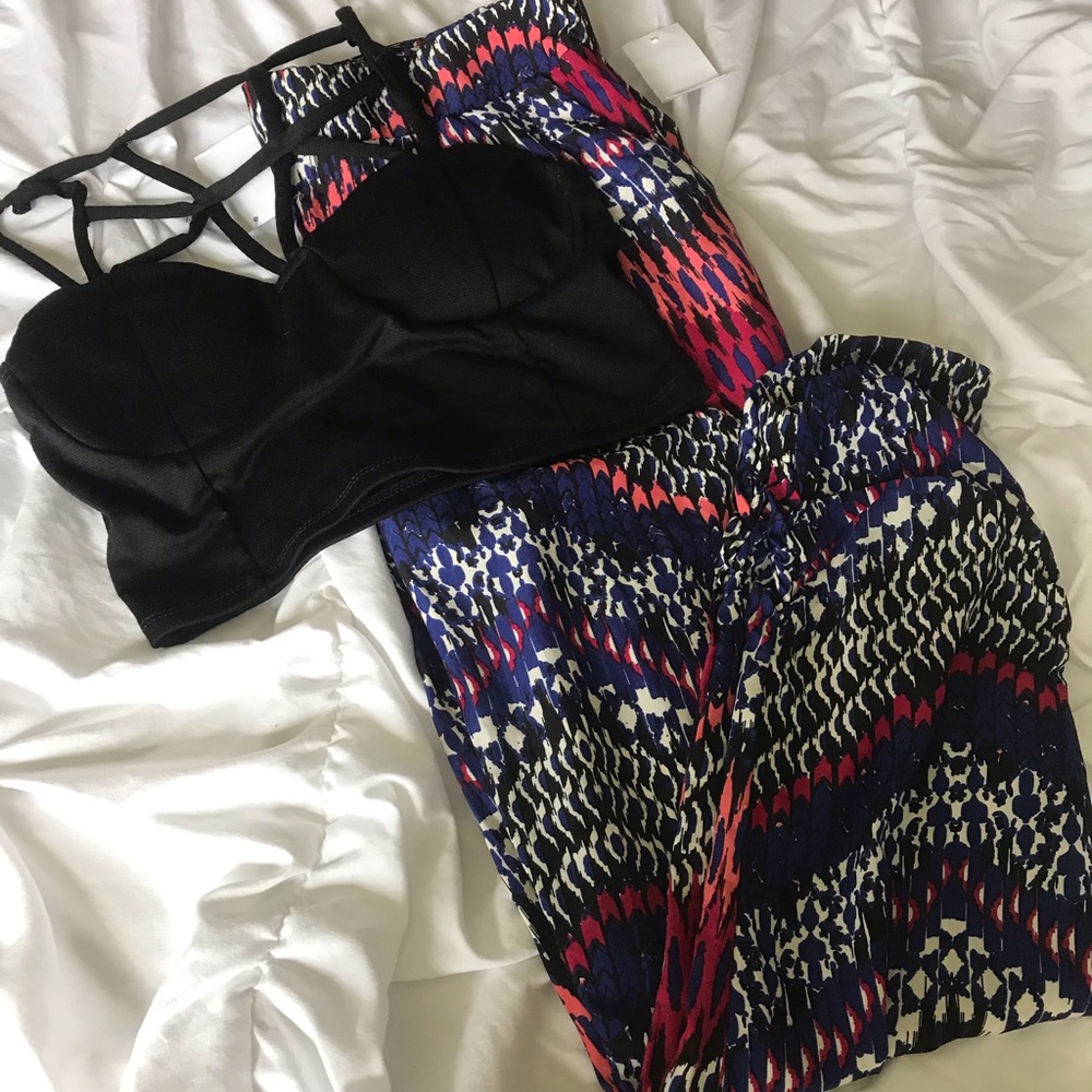 Crop top and Palazzo Pants